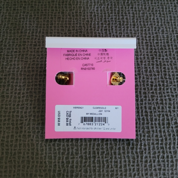 Kate Spade♠️ Gold💛 Star ⭐Medallion Huggie Hoop Earrings - Picture 7 of 16